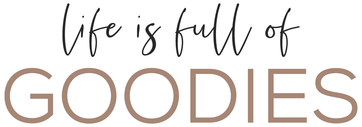 LIFE IS FULL OF GOODIES logo
