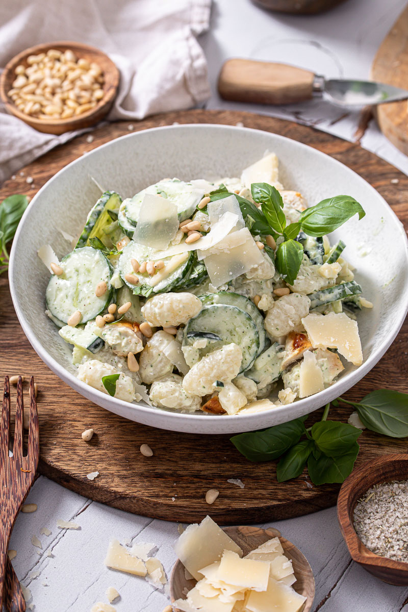 Green Chicken Gnocchi Salad