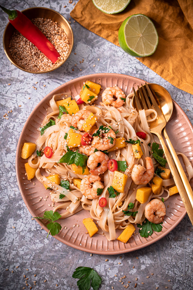 Reisnudel Garnelen Salat